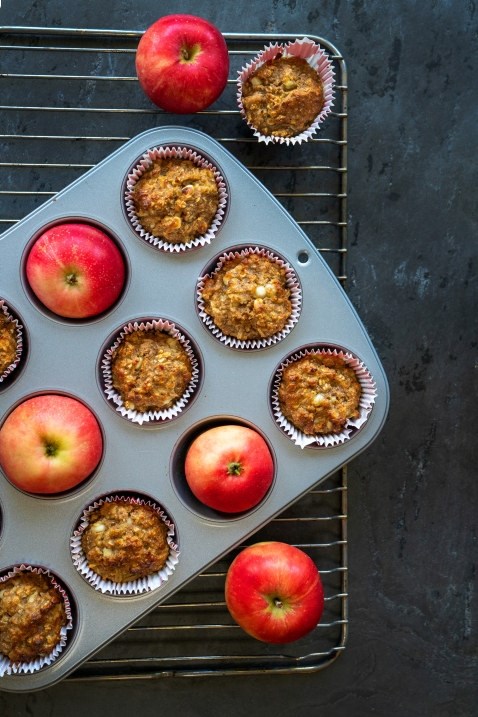 Grove muffins med eple