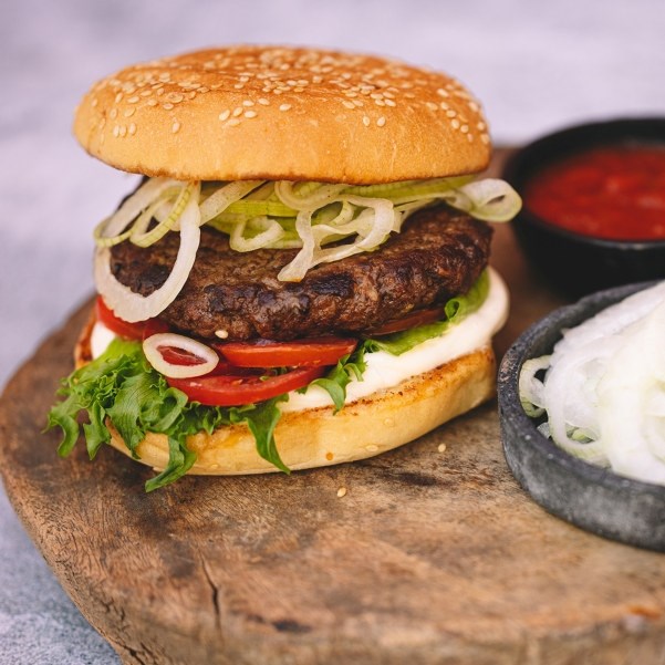 Hamburger med salatløk