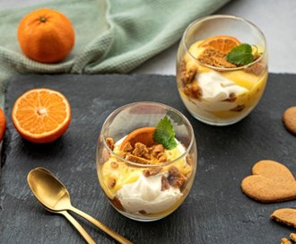 Ostekake med klementin curd (klementinkrem)