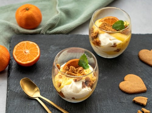 Ostekake med klementin curd (klementinkrem)