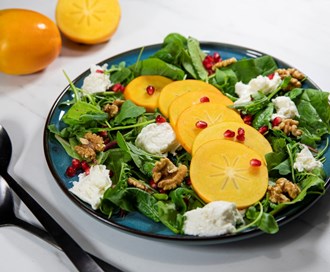 Salat med persimon