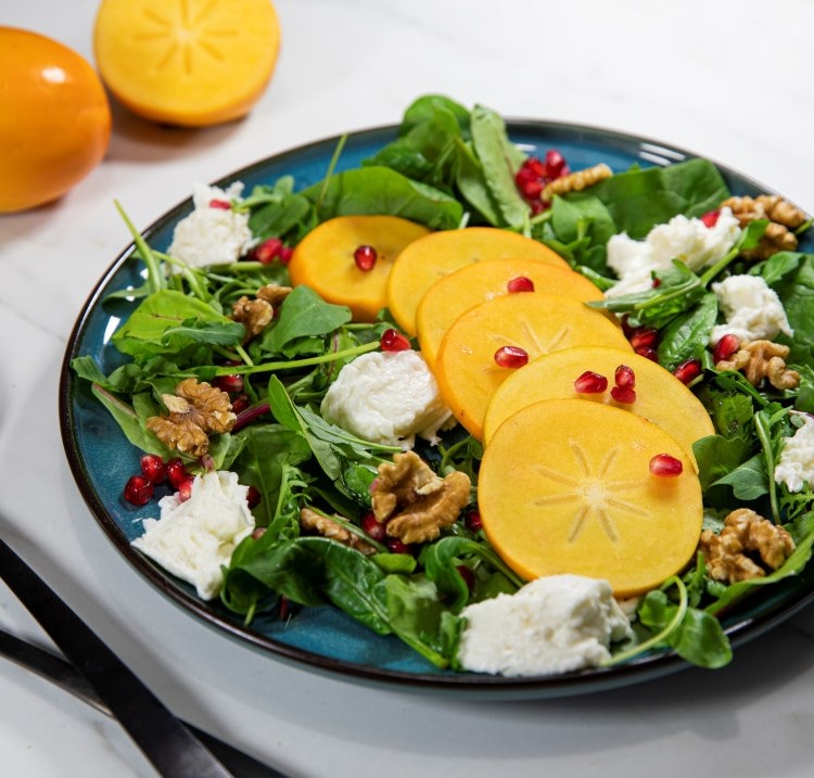Salat med persimon