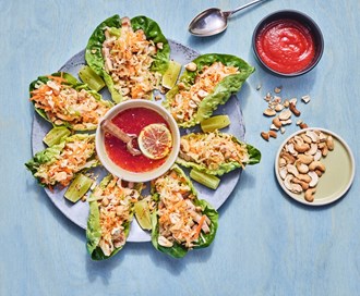 Taco i hjertesalat