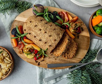Vegansk "juleskinke"