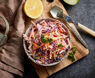 Coleslaw med rødkål og kålrot