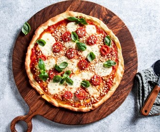 Pizza med blomkålris 