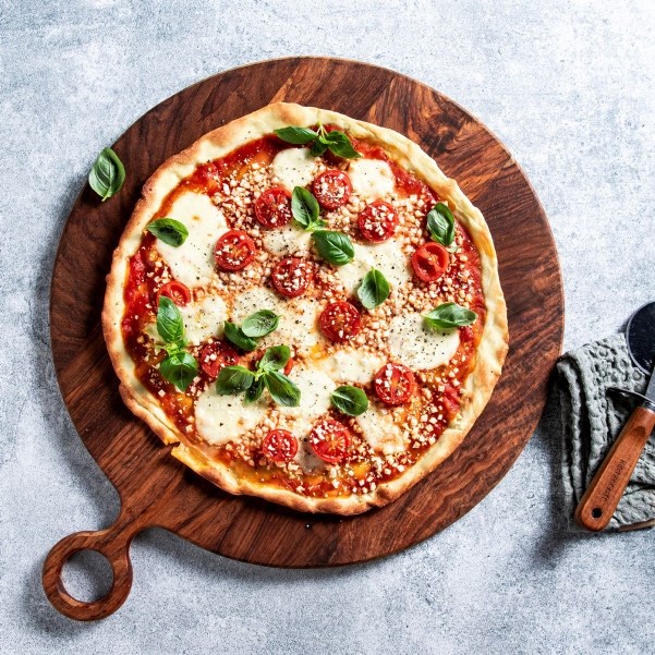 Pizza med blomkålris