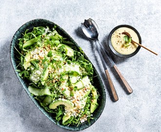 Salat med blomkålris