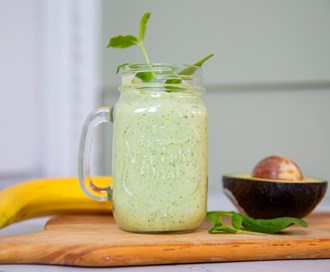 Avokado- og banansmoothie