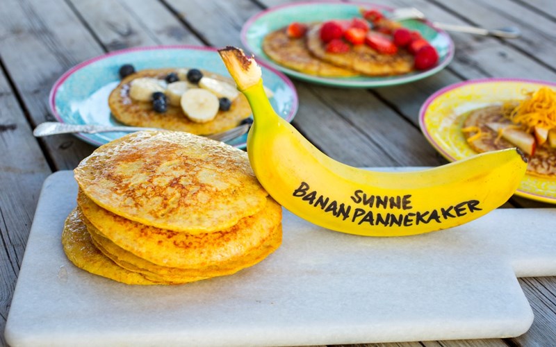 Grove bananpannekaker
