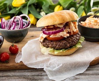 Digg burger på én, to, tre!