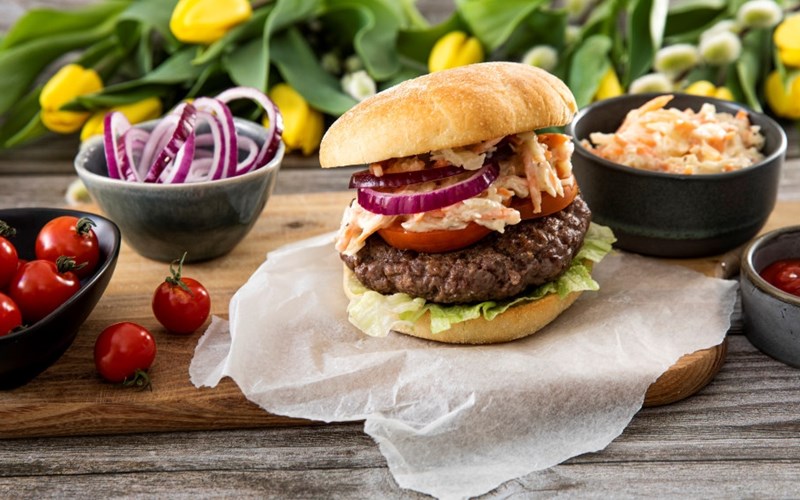 Digg burger på én, to, tre!