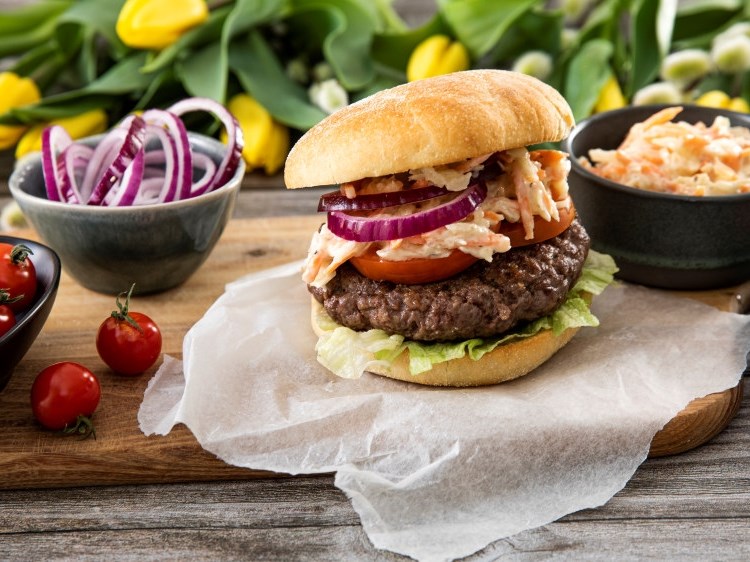 Digg burger på én, to, tre!
