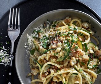 «Carbonara» med blomkålris