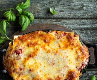 Frisk, grønn og god lasagne
