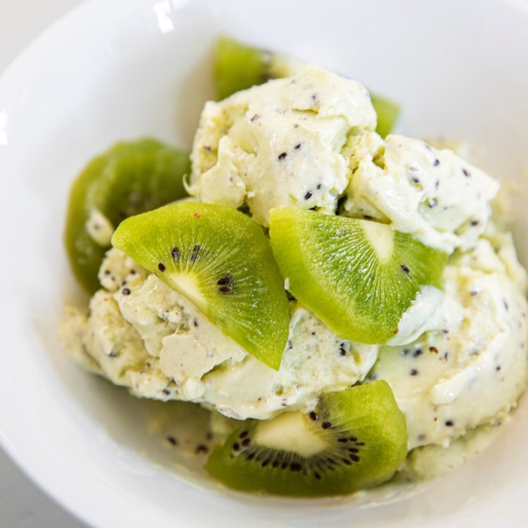 Iskrem av kiwi