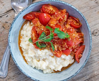 Tomatrisotto med Juanitatomater