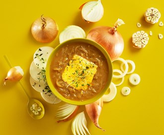 Quick Fix - Gratinert løksuppe