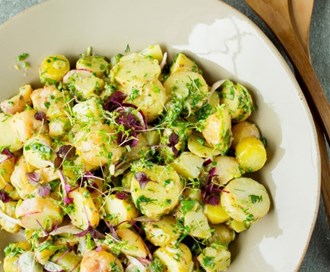 Mikset potetsalat, sennep