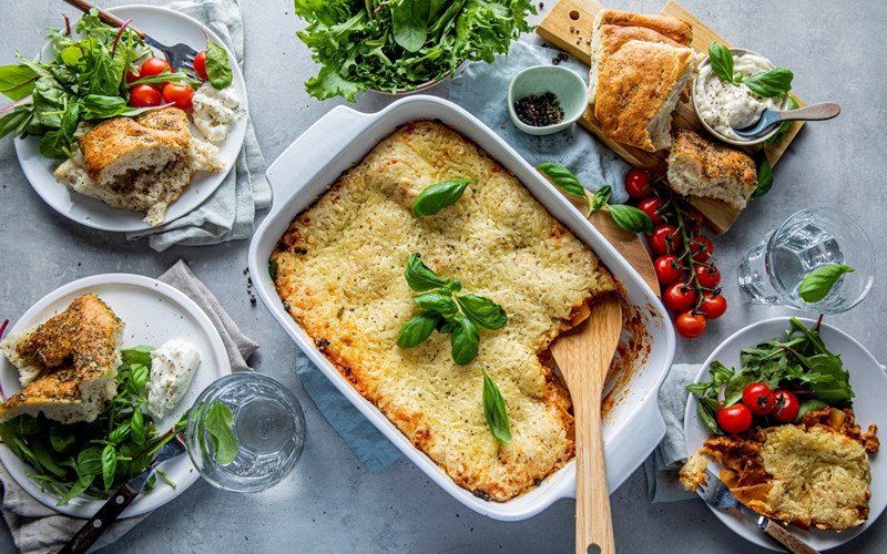 VegMe vegetarlasagne