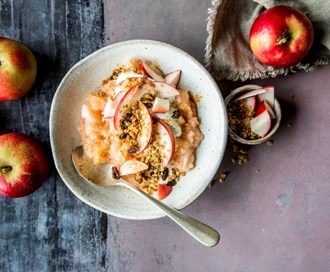Frokostgrøt med eple 