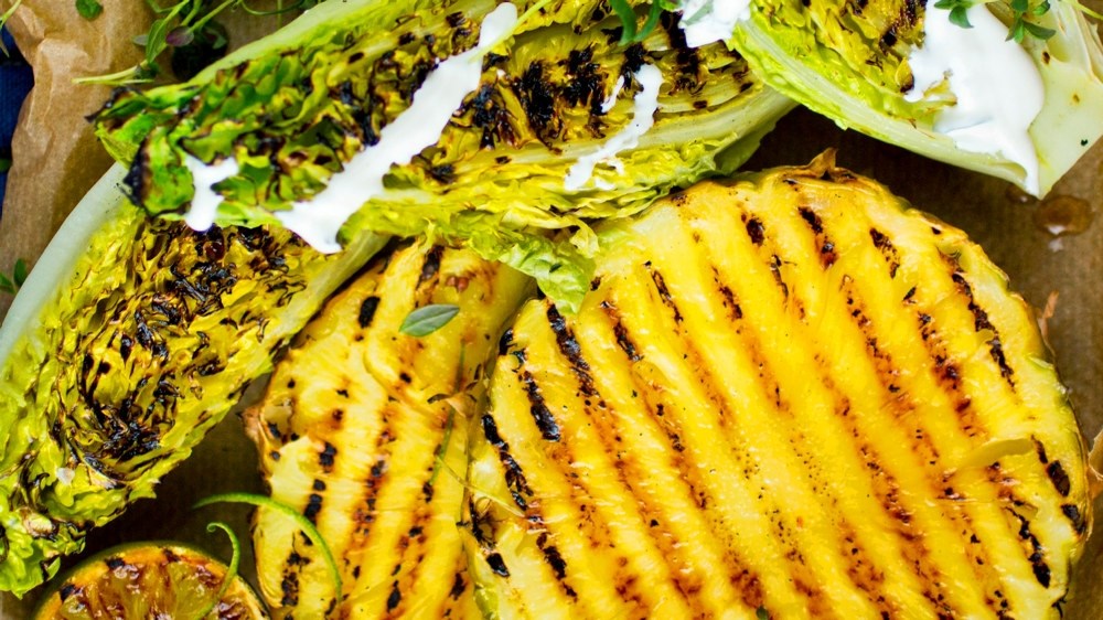 Slik griller du ananas