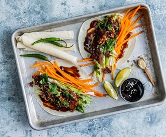 Crispy Pulled i pannekaker