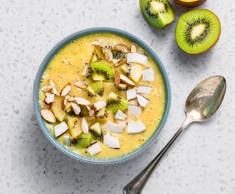 Smoothiebowl med kiwitopping