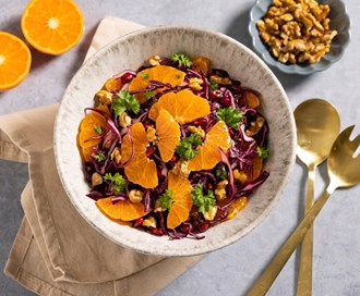 Rødkålsalat med klementiner