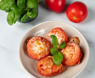 Tomat med mozzarella i airfryer
