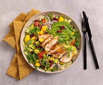 Kyllingsalat med mango og avokado