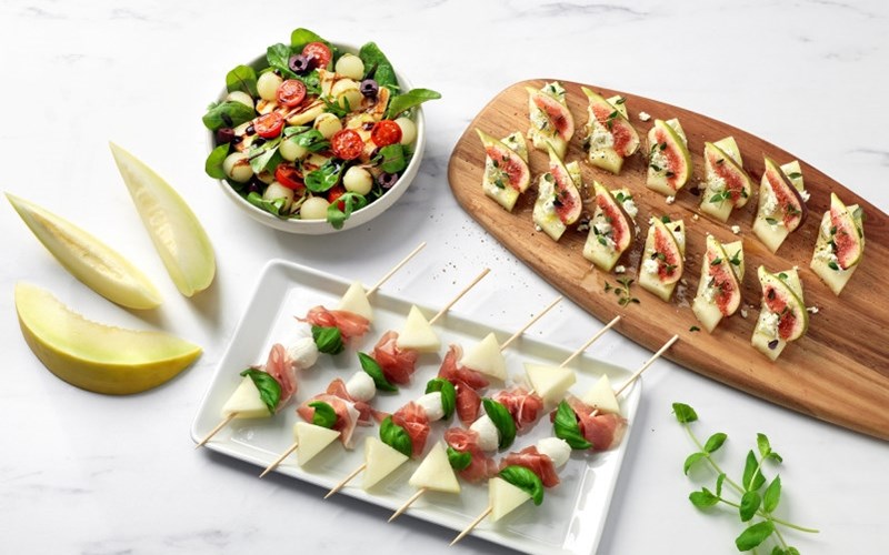 Tapas med Cevita-meloner