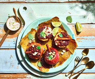 Grillet eple med kanel