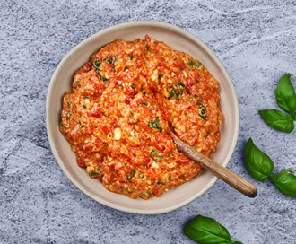 Bakt spisspaprikapesto