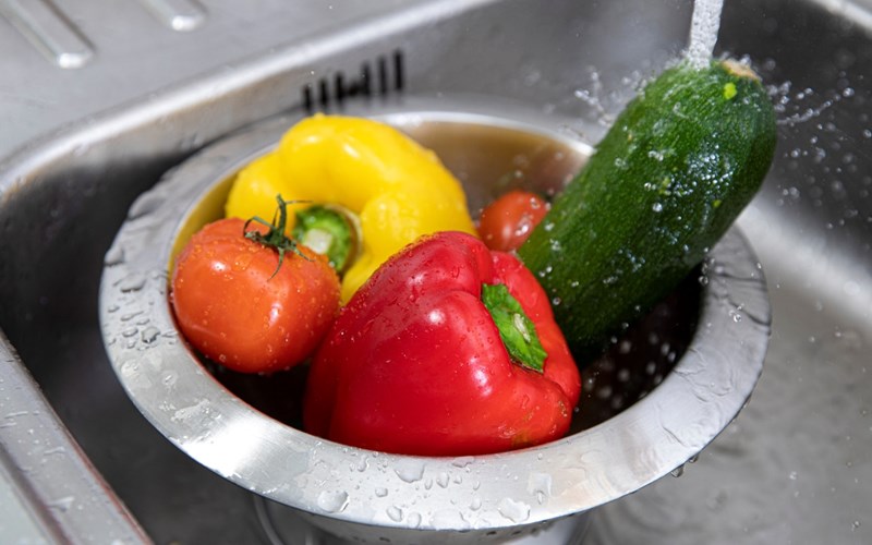 Skylling av frukt og grønnsaker