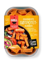 Marinerte Søtpotetkubber
