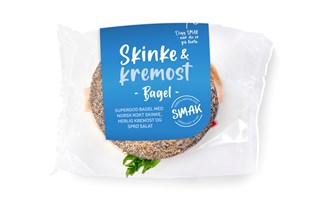 Skinke og Kremost Bagel
