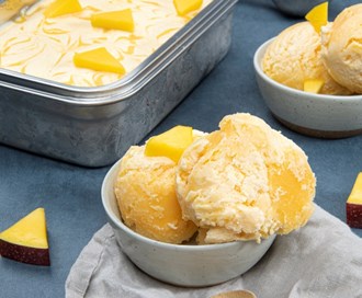Iskrem med mango