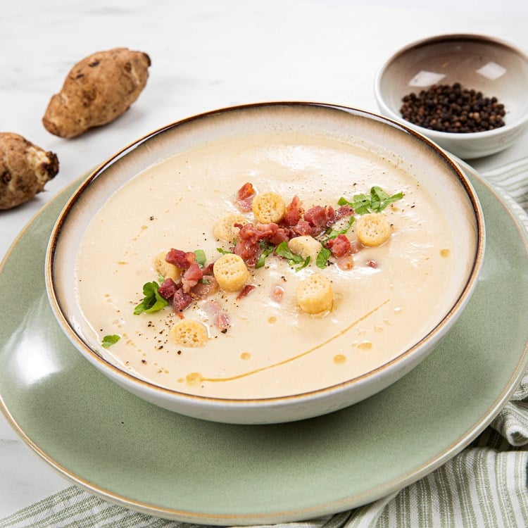 Kremet jordskokksuppe