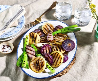 Grillet løk