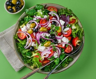 Gresk salat med Middelhavs Mix