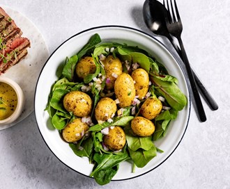 Potetsalat med Babyleaf Mix
