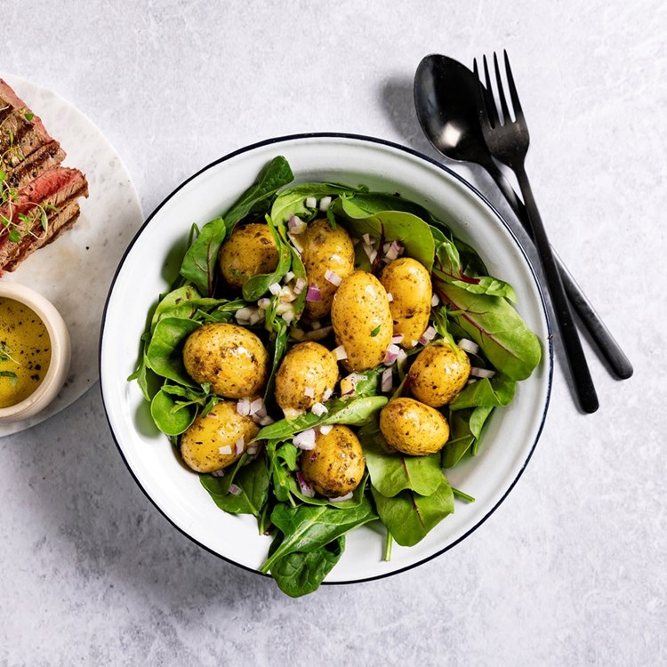 Potetsalat med Babyleaf Mix