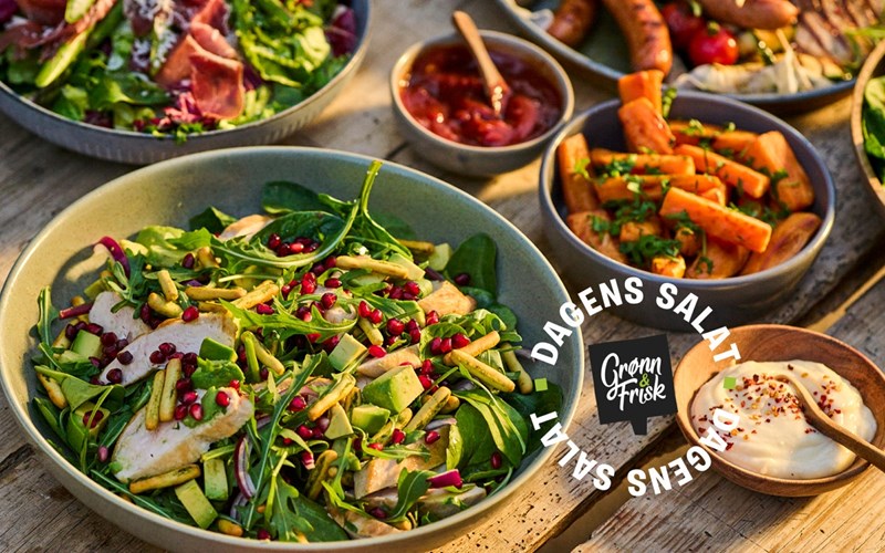 Med Grønn & Frisk blir det enkelt å diske opp et lekkert salatbord.