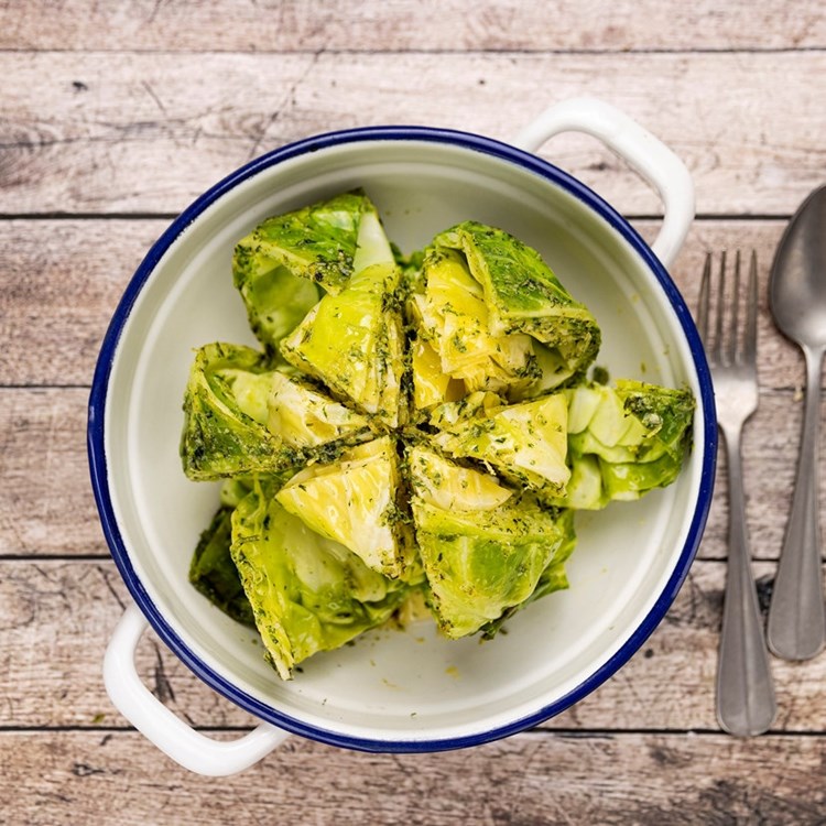 Stjernesmørkål med sitron og estragon