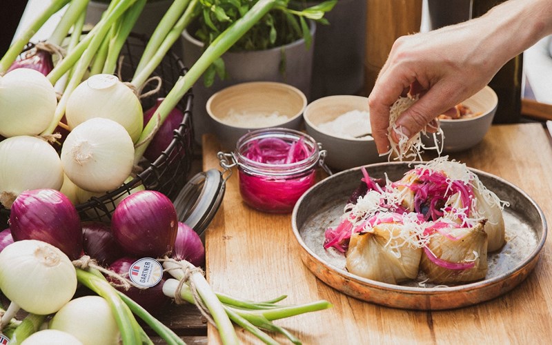Nyt smaken av fersk buntløk