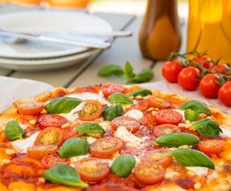 Grillet pizza