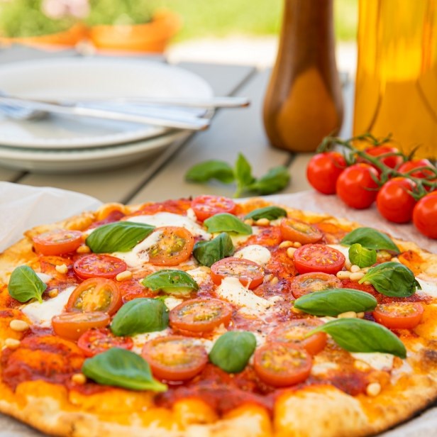Grillet pizza