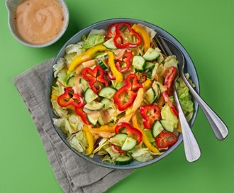 Grillsalat med Isberg Mix