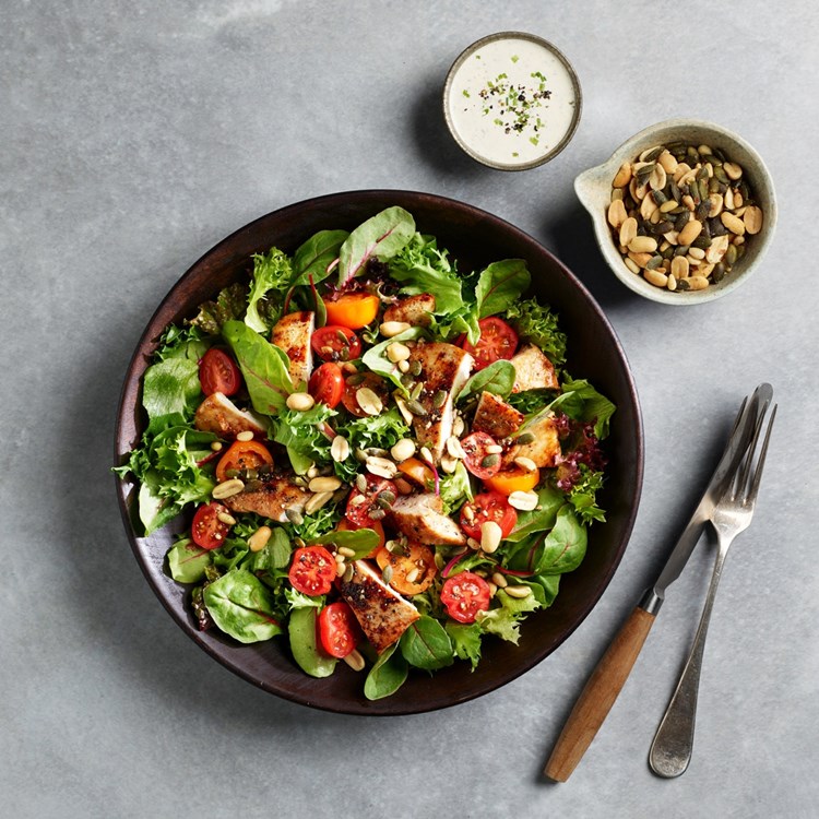 Kyllingsalat med Crispi Mix